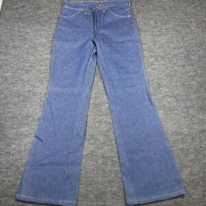 Vintage Wrangler 345DEN Boot Flare Jeans High Rise Blue Denim Made in‎ USA 29x31